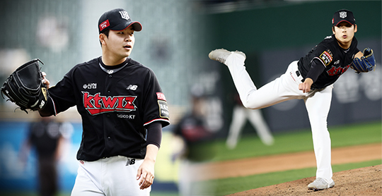 KT 우완 불펜 손동현(사진 왼쪽부터), 박영현(사진=KT)