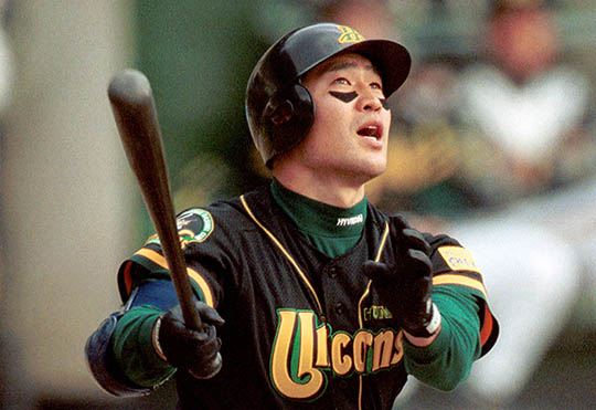 이숭용 SSG 감독의 현대 유니콘스 선수 시절 모습(사진=삼성)