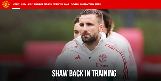 맨체스터 유나이티드 루크 쇼(사진=맨유 홈페이지 캡처)