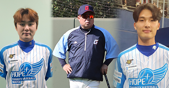 2024시즌 ‘튼동 더비’를 앞둔 두산 우완 정철원(사진 왼쪽부터), 김태형 롯데 감독, 롯데 외야수 윤동희(사진=스포츠춘추 김종원 기자, 롯데)