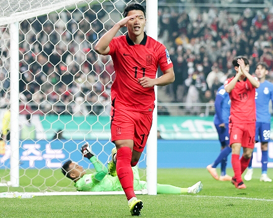 한국 축구 대표팀과 울버햄프턴 원더러스 공격의 한 축을 담당하고 있는 황희찬(사진=대한축구협회)