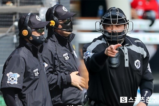 KBO 심판진의 모습(사진=스포츠춘추)