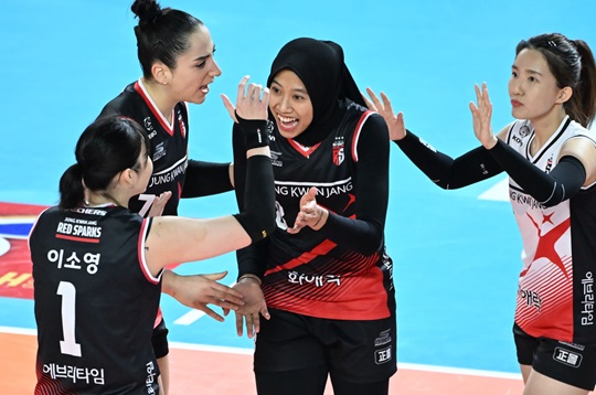 여자프로배구 대전 정관장 레드스파크스 선수들(사진=KOVO)