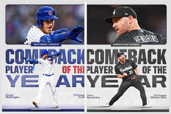 벨린저와 헨드릭스(사진=mlb.com)