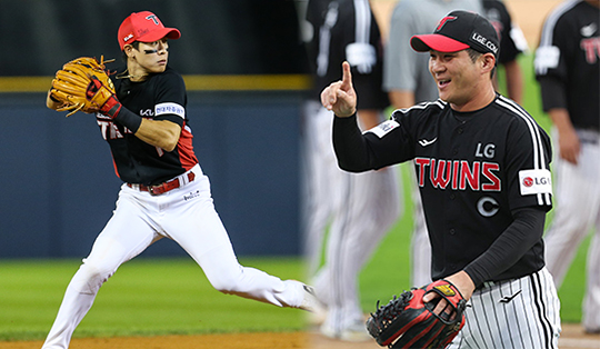 유격수 황금장갑을 놓고 각축전을 펼칠 것으로 보이는 KIA 박찬호(사진 왼쪽부터), LG 오지환(사진=KIA, LG)