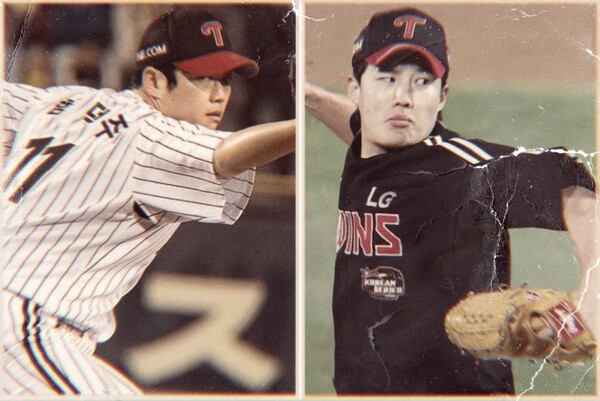 함덕주와 임찬규(사진=LG)