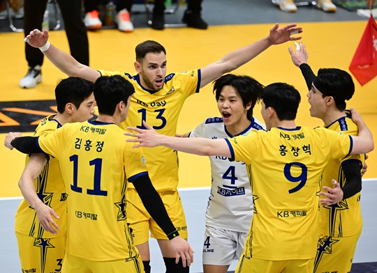 남자프로배구 의정부 KB손해보험 스타즈 선수단 모습(사진=KOVO)