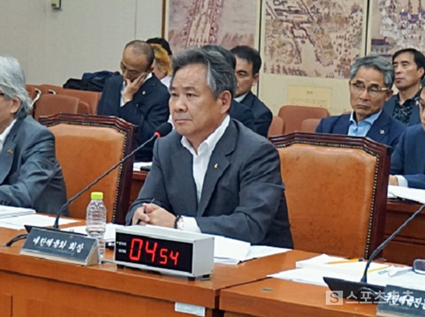 국정감사 단골손님 이기흥 회장(사진=스포츠춘추 DB)