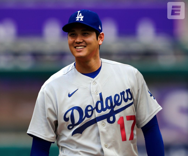다저스 유니폼을 입은 오타니의 상상도(사진=ESPN SNS)