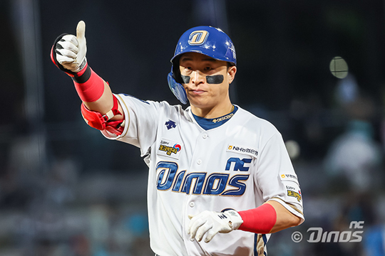 손아섭이 지명타자 골든글러브를 수상했다(사진=NC)