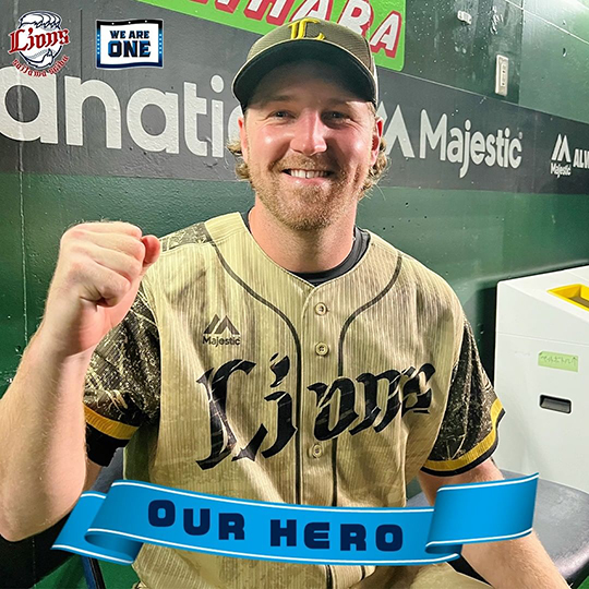 일본프로야구(NPB) 세이부 소속 시절 엔스의 모습(사진=세이부 SNS)