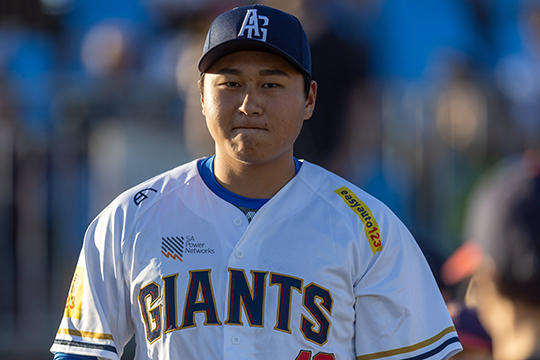 호주프로야구(ABL) 애들레이드 소속으로 투구 중인 이승현(사진=애들레이드 SNS)