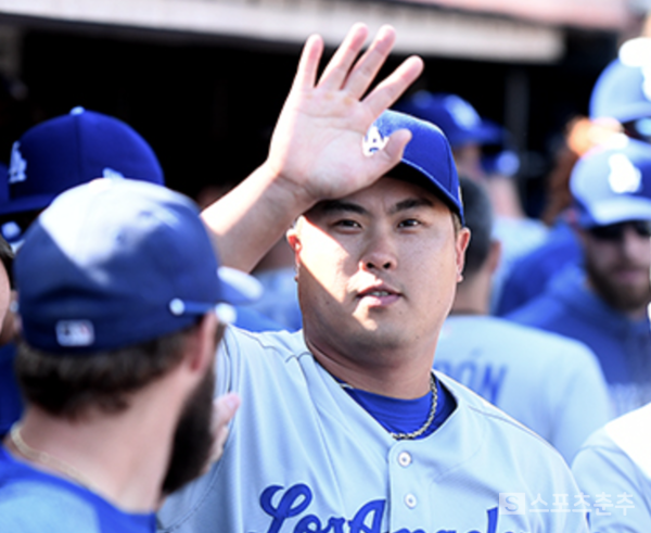 다저스 시절의 류현진(사진=스포츠춘추 DB)