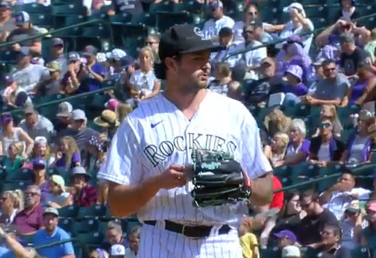 메이저리그(MLB) 콜로라도 시절 시볼드의 모습(사진=MLB.com 캡처)