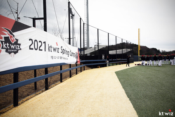 KT 위즈는 2021년 부산 기장에서 스프링캠프를 소화했다(사진=KT)