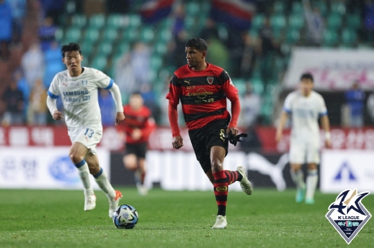 포항 스틸러스 미드필더 오베르단(사진=한국프로축구연맹)