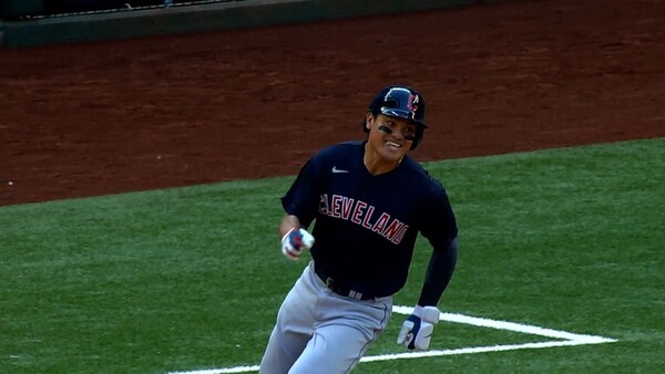 장유챙의 전력질주(사진=MLB.com)