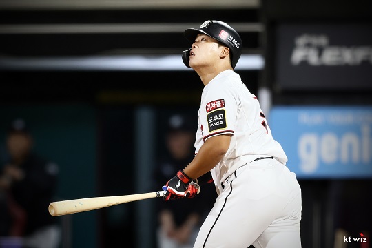 강백호의 타격감이 살아난 점이 고무적이다(사진=KT)