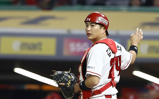 올겨울 FA를 맞이한 포수 김민식(사진=SSG)