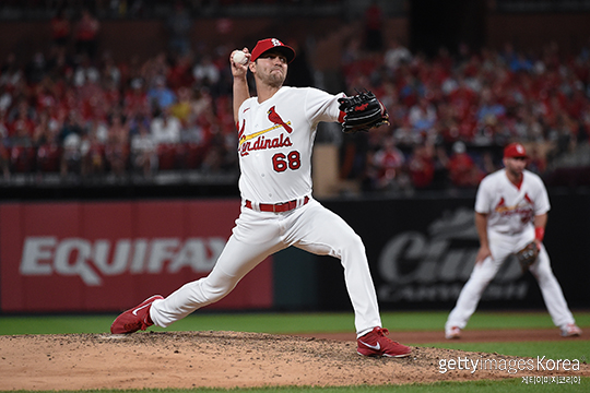 메이저리그(MLB) 세인트루이스 카디널스 소속 당시 네일의 투구(사진=게티이미지코리아)