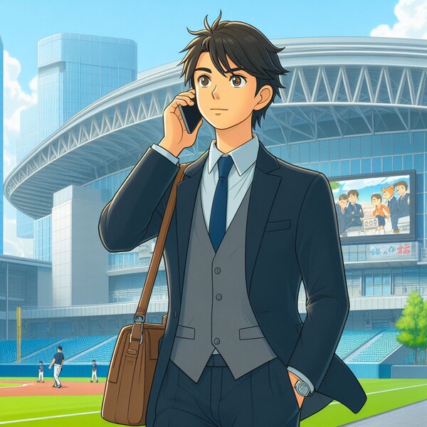 열심히 일하는 스포츠 에이전트의 모습(이미지=Bing AI)