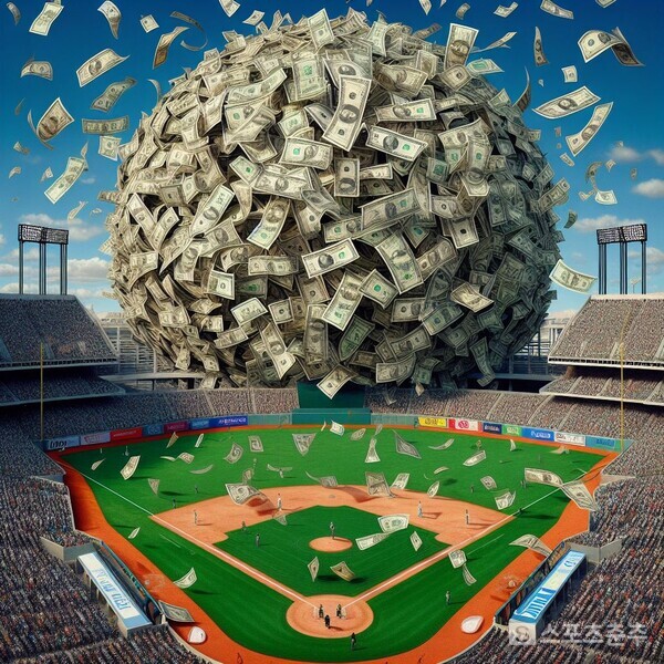 샐러리캡 제도 대폭 손질 내지 폐지까지 노리던 구단들이 뒤로 한 발 물러섰다(사진=Bing AI)