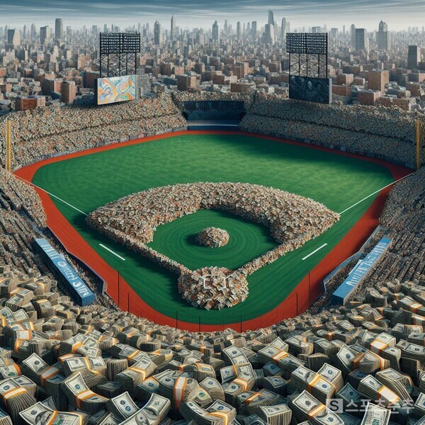 샐러리캡 도입을 주도했던 구단들이 이제는 샐러리캡 없애기에 앞장선다는 여론의 따가운 비판이 적지 않다(사진=Bing AI)