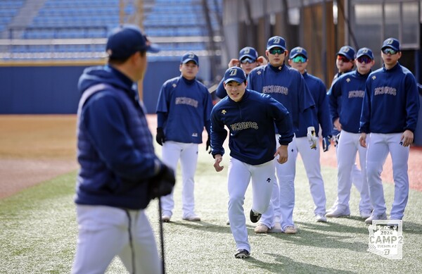 NC 퓨처스 팀의 훈련 장면(사진=NC)