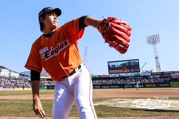 5선발 후보이자 롱릴리프 이태양(사진=한화)