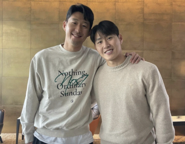 손흥민과 이강인의 참된 약속(사진=손흥민 SNS)