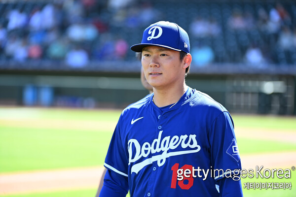 첫 시범경기 등판을 성공리에 마무리한 야마모토 요시노부(사진=게티이미지코리아)