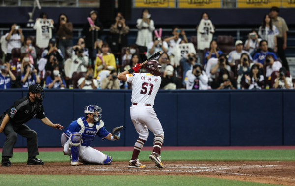 이정후의 마지막 고척 타석(사진=키움)