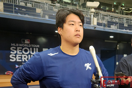 한국 야구대표팀 외야수 강백호(사진=스포츠춘추 김종원 기자)