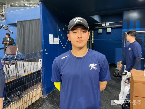 키움과 대표팀의 안방마님 김동헌(사진=스포츠춘추 배지헌 기자)