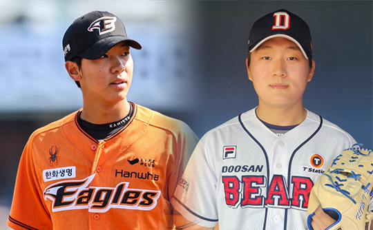 팀 코리아 막내즈 황준서(사진 왼쪽부터), 김택연(사진=한화, 스포츠춘추 DB)