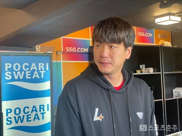 나갈 때마다 팀이 이겨서 기분 좋다는 김광현(사진=스포츠춘추 배지헌 기자)