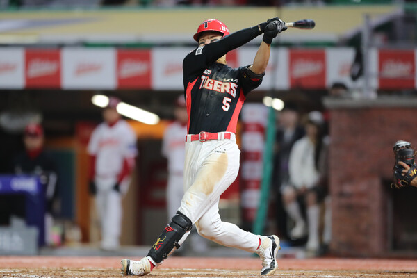 김도영은 지난해보다 월등히 빠른 타구속도와 향상된 타구질을 자랑한다(사진=KIA)