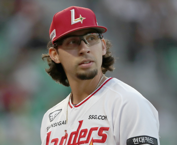 SSG 더거가 5이닝 1실점으로 간만에 호투를 펼쳤다(사진=SSG)