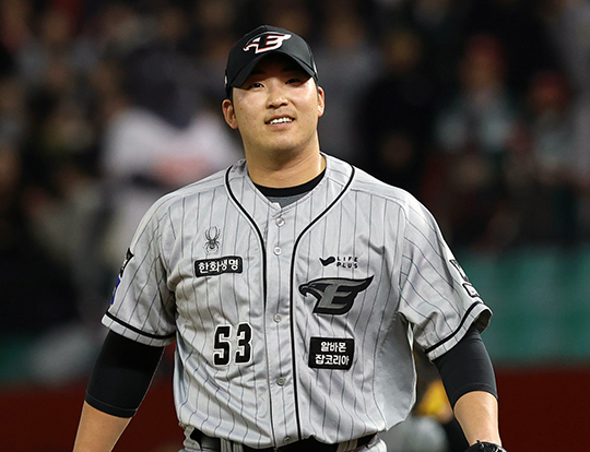 한화 투수 김민우가 생애 두 번째 팔꿈치 인대접합 수술을 받게 됐다(사진=한화)