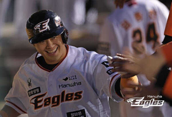 24일 만의 손맛(사진=한화)