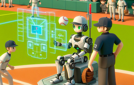 KBO리그는 2024년부터 ABS(자동 투구판정 시스템)을 도입 중에 있다(사진=Bing Ai)