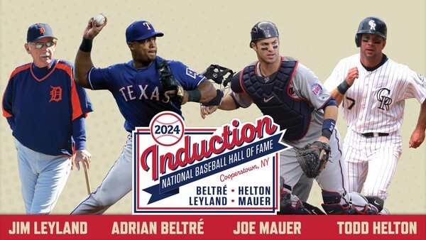 명예의 전당에 입성한 4명의 레전드(사진=미국 프로야구 명예의 전당 SNS)