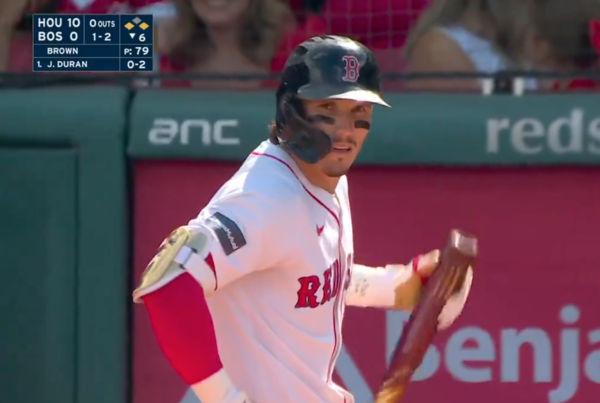 동성애 혐오 표현으로 논란이 된 제런 듀란(사진=MLB.com 중계화면)