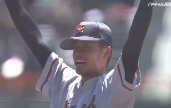 교토국제고가 고시엔 정상에 올랐다(사진=고시엔 결승 중계화면)