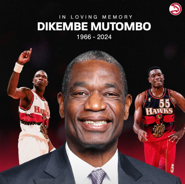 디켐베 무톰보가 세상을 떠났다(사진=애틀랜타 호크스 SNS)