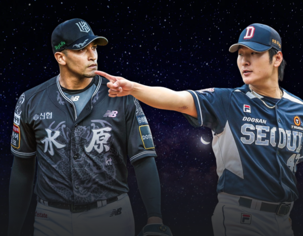 쿠에바스와 곽빈(사진=KT, 두산)