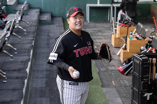 LG 핵심 기대주 김범석(사진=LG)