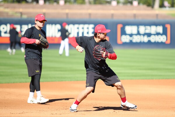 한국시리즈 대비 훈련 첫날 풍경(사진=KIA)