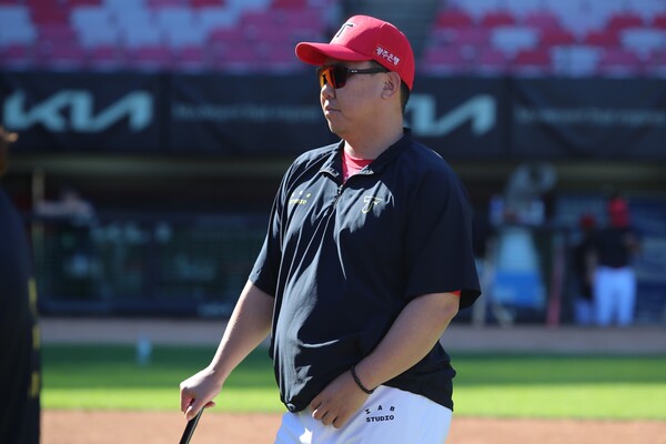 한국시리즈 대비 훈련 첫날 풍경(사진=KIA)