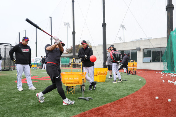 LG 트윈스가 이천 1군·통영 퓨처스 마무리캠프를 마무리했다(사진=LG)
